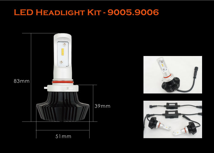 TST,HID,LED Headlight Kit-9005,LED