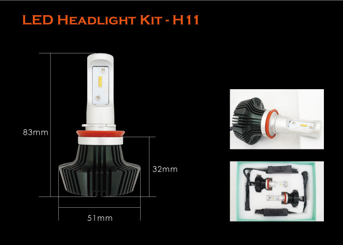 TST,HID,LED Headlight Kit-H11,LED