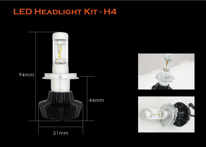 TST,HID, LED-Headlight Kit-H4,LED