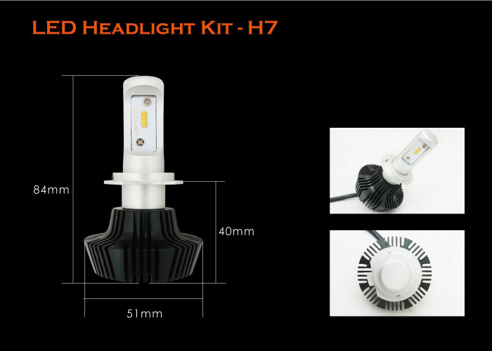 TST,HID,LED Headlight Kit-H7,LED